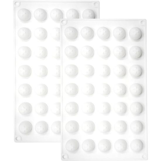 Moule En Silicone 35 Cavités Sphères 2,2 Cm - Pour Chocolat, Gelée, Mousse, DIY
