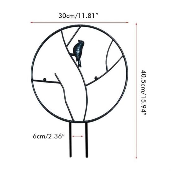 Treillis Pour Plantes Grimpantes En Plastique Vert - 34.5 Cm, Facile à Planter Et à Assembler - 8
