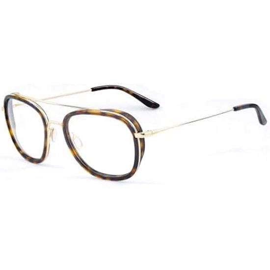 Monture Lunettes Vintage Vuarnet 047 - Or Doré Ovale Rétro Années 80 - Neuf Avec étui