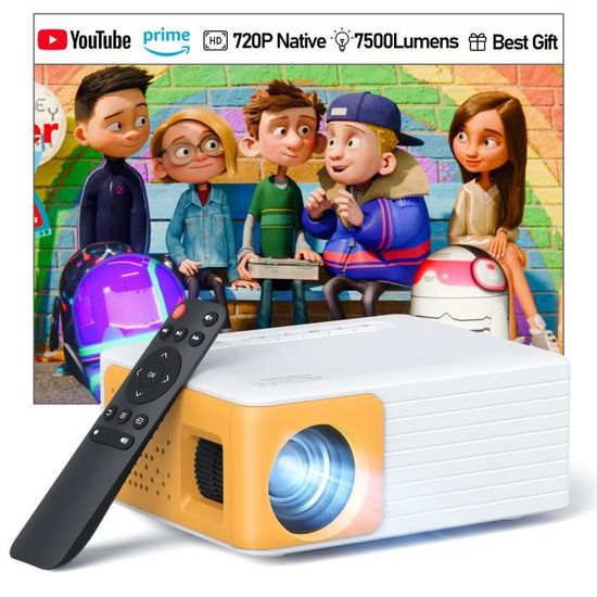 Vidéoprojecteur Yoton Y9 - 4K 400 ANSI Lumen - WiFi Bluetooth Netflix   Intégrés - Compatible avec HDMI USB Android - Cdiscount TV Son Photo