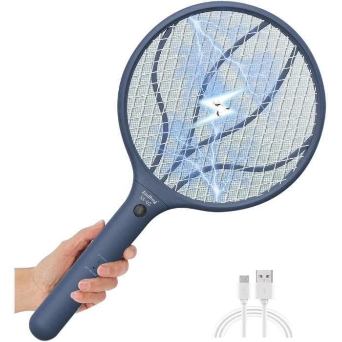 OZAVO Raquette Anti Moustique Électrique 3000V USB Rechargeable 2 En 1 Tapette Anti-Moustique - 6