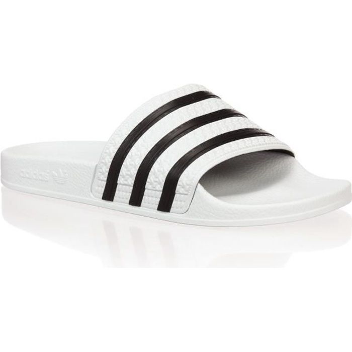 ADIDAS Mules Adilette - Homme - Blanc