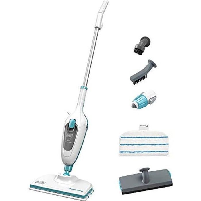 BLACK+DECKER FSMH13E5-QS Balai vapeur avec nettoyeur à main – 5 en 1 – 1300 W -