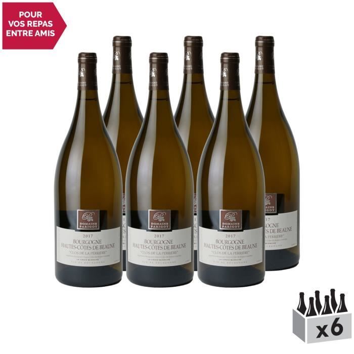 Bourgogne Hautes Côtes de Beaune Clos de la Perrière la Croix Blanche MAGNUM Blanc 2017 - Lot de 6x150cl - Domaine Parigot Père et
