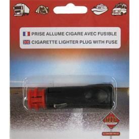 Prise allume-cigare avec 2 embouts type procar - Noir