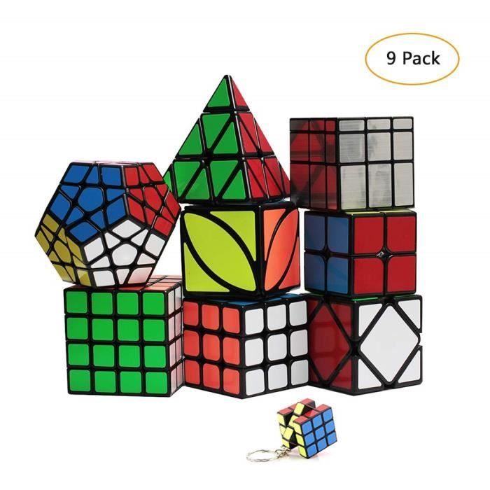 YGZN Speed Cube Set 8 Pack 2x2 3x3 4x4 Speed Cube ,Megaminx Pyramid Skewb lvy Cube Mirror Cube Smooth Speedcubing Magic Cube Puzz