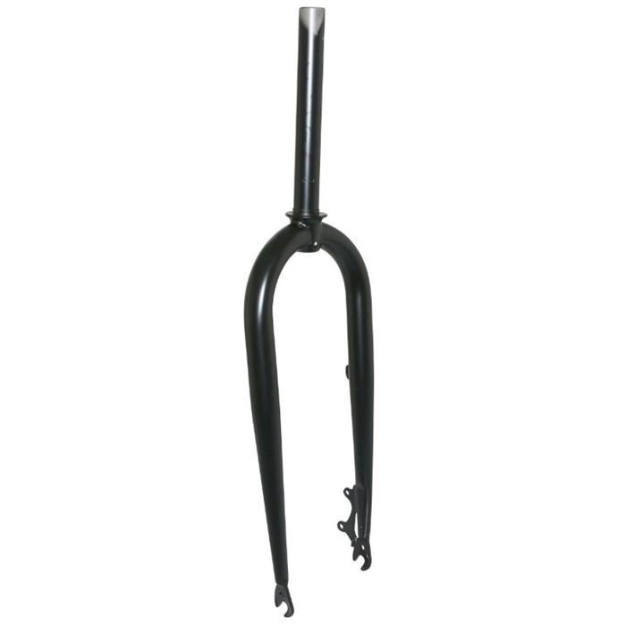 Fourche vtt 26 - fatbike noir pivot lisse 1-1-8-28.6 interieur pour frein a disque - pivot 220mm