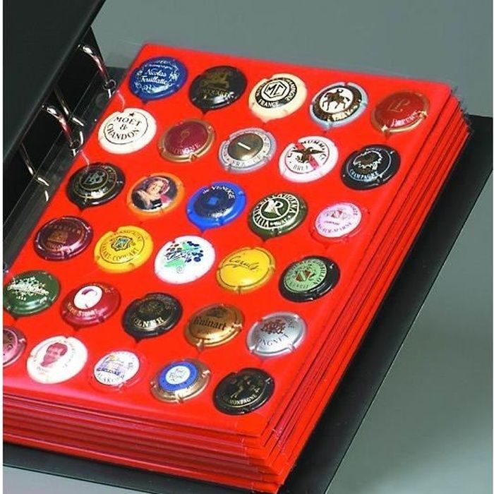 Feuille pour 30 capsules de Champagne