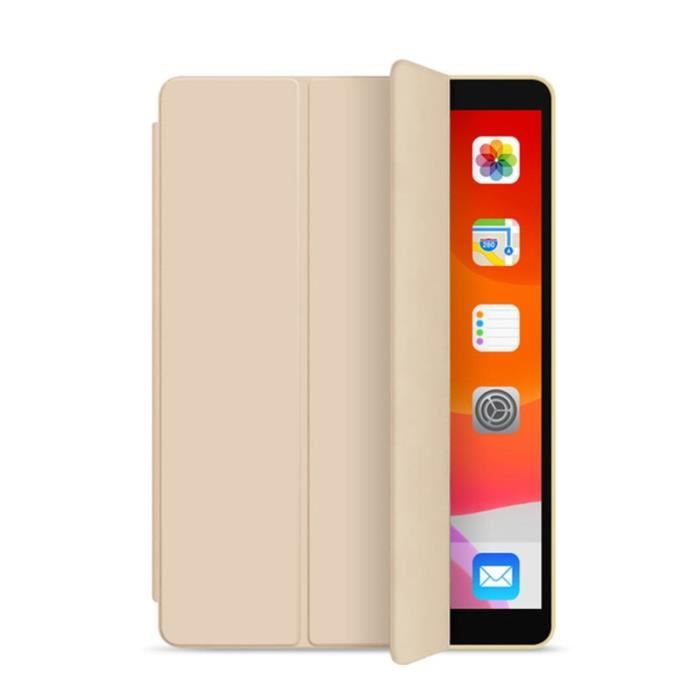Housses - Etuis Tablette,Triple étui intelligent pour nouvel iPad 7th génération 2019 Auto sommeil-réveil léger support - Type Or