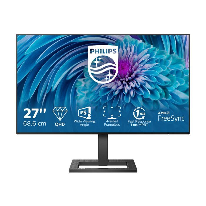 PHILIPS Q 27' IPS 75Hz 4ms Adaptive Sync Display Port Réglable en Hauteur H Parleurs Garantie 2 ans Câble Inclus