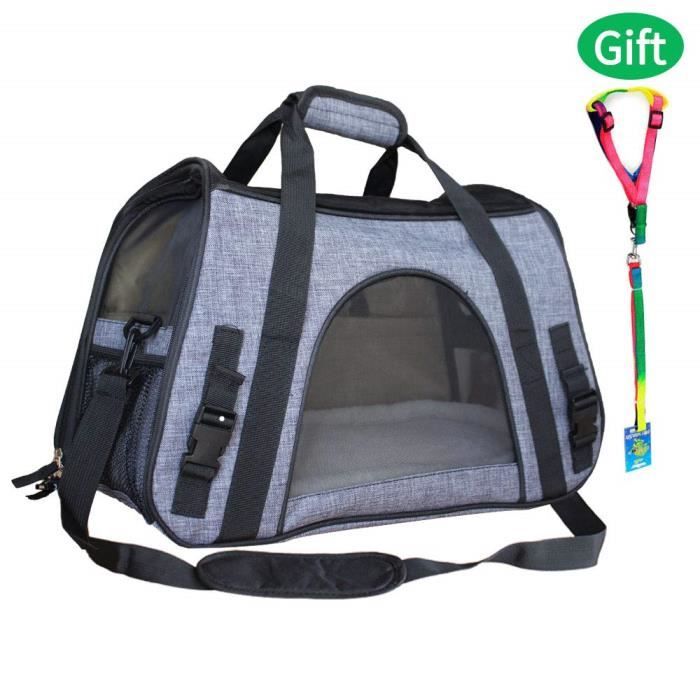 Sac Transporteur pour Animaux domestiques, Sac Transport Chat, Sac Transport Chien, Confort, Extensible et Pliable, Transporteur