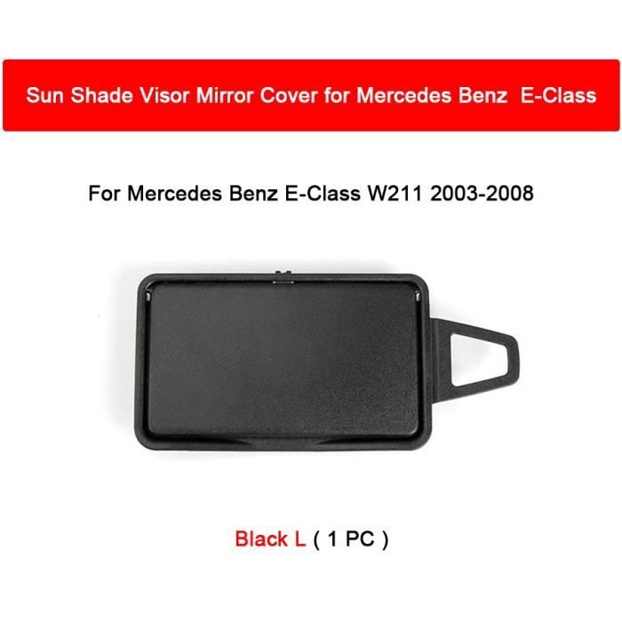 Black L -Pare soleil intérieur de voiture pour Mercedes Benz classe E W211, couvercle de miroir de maquillage, accessoires automobil