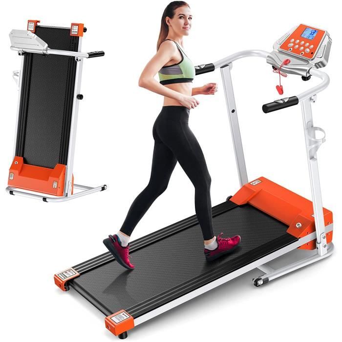 Tapis de course pliable - Charge maximale 100kg - vitesse jusqu’à 10 km - 12 programmes