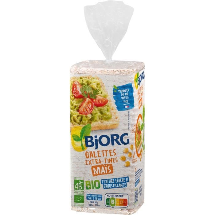 Galettes bio extra-fines maïs 130g Bjorg