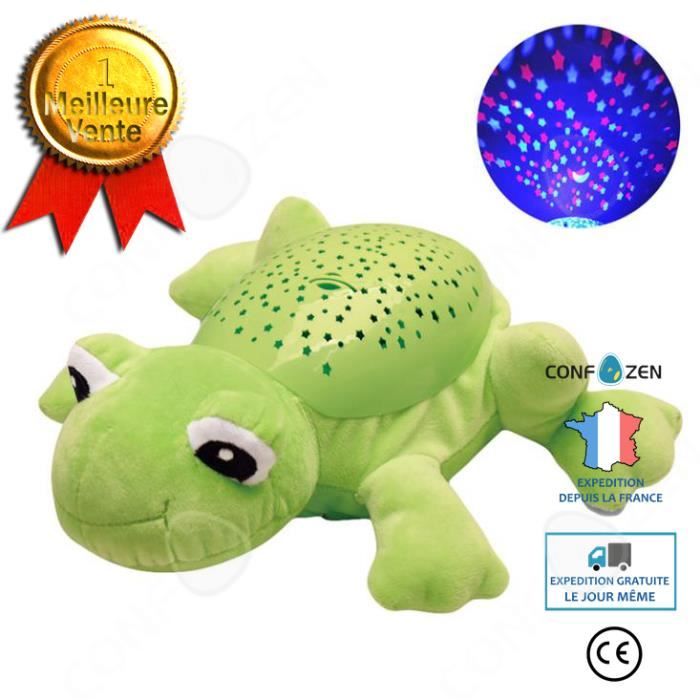 C® jouet led animaux LED ciel étoilé projecteur animal éclairage veilleuse en peluche jouet aide au sommeil cadeau -grenouille