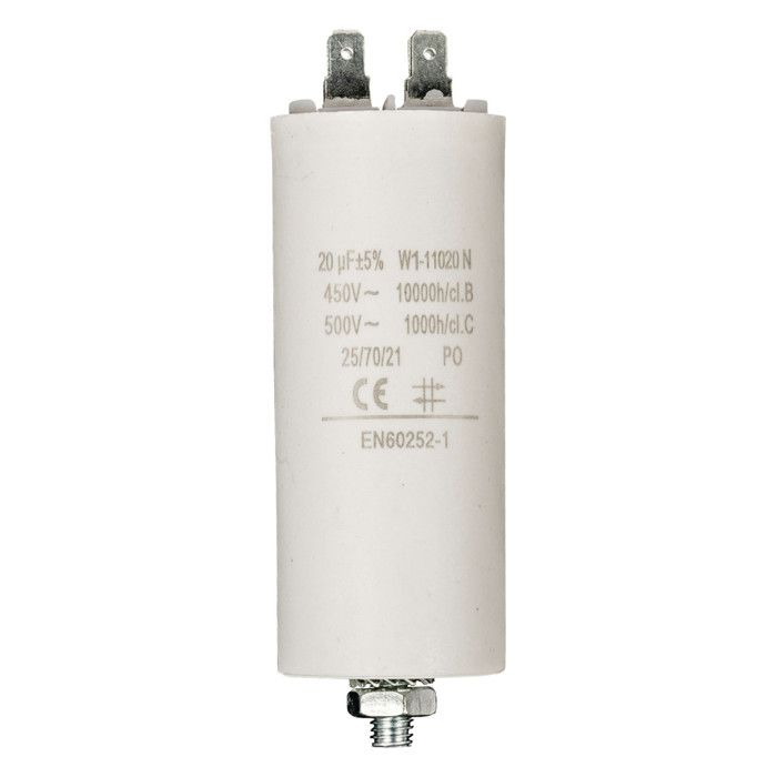FIXAPART Condensateur 20.0uf / 450 v à Cosses Condo démarrage 20mf