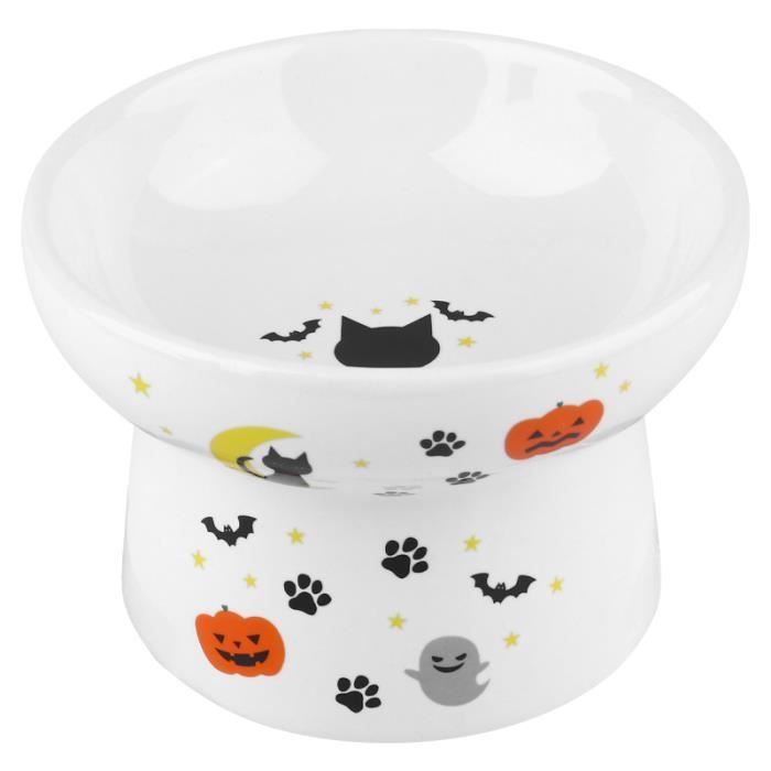 1 pc plat d'alimentation alimentaire bol pour chat surélevé nourriture créative ou eau pour chaton BOL