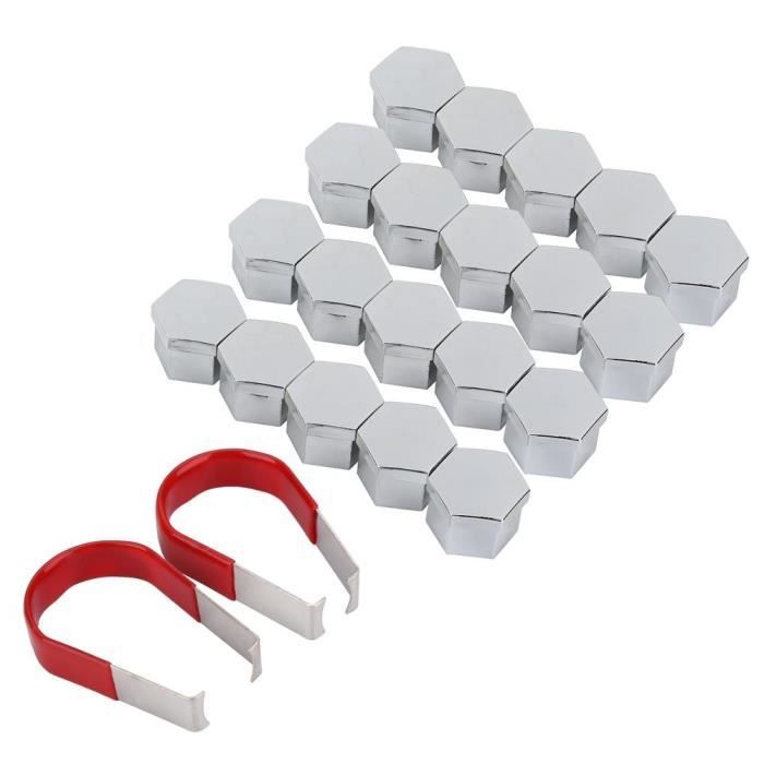 Fydun cache-écrou de roue 20 pièces écrou de roue écrou boulon moyeu couvercle de vis bouchon de protection de pneu décor avec