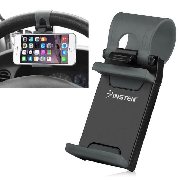INSTEN® Support Fixation Au Volant de Voiture Universel Pour Téléphone Portable iPhone 4s-5-5s-5c-6 HTC One X Samsung Galaxy S4-S...