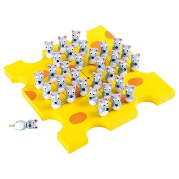 Jeu en bois - Solitaire 'Souris-Fromage' - Legler 10164