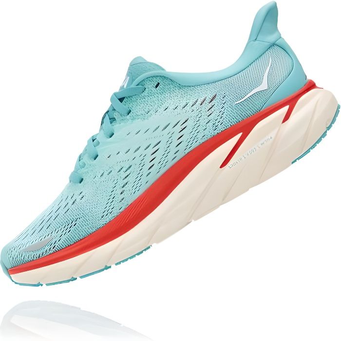 Chaussures de running, HOKA, Clifton 8 W - Aquarelle/Blue, Femme