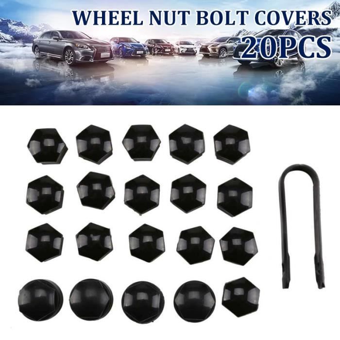 20pcs 17mm bouchon l'écrou roue voiture auto boulon cache protection jantes extérieure