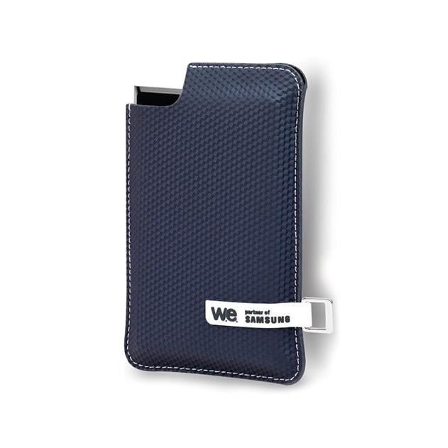 WE SSD externe - 250Go - Noir/Bleu - Housse bleue