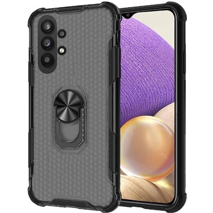 Compatible Samsung Galaxy A32 5G- Coque Résistante Anti Choc avec Bague Anti Chute - béquille [Novago]