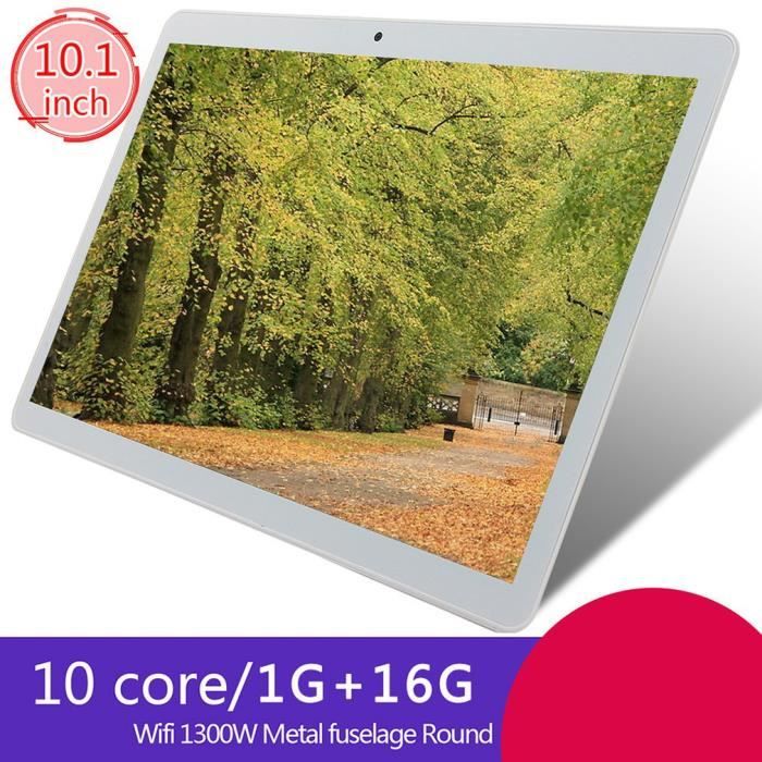 Tablette PC 10 pouces 1 Go de RAM 16 Go de ROM pour Android 8.0 WiFi Or