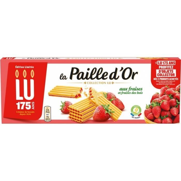 PAILLE D'OR - Paille D'Or Fraise Des Bois 170G - Lot De 4