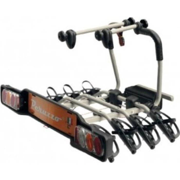 Porte-vélo Peruzzo Parma de 1 à 3 vélos (4 si option) PVP4 PARA, fixation sur boule d'attelage