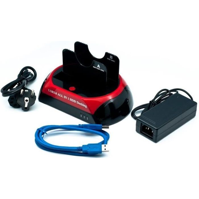 Station d'accueil dock 2-Bay 2.5--3.5- SATA Dis...
