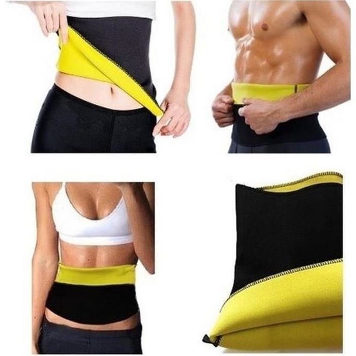 Ceinture de Sudation Abdominale Sauna Sportif Remise en Forme Gaine Amincissante Néoprène Plat Minceur Perte du Poids Ceinture XXL