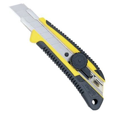 Cutter avec grip antidérapant, verrouillage par mo