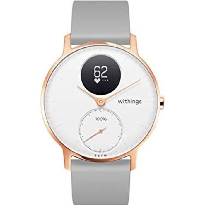 Montre Connectee WITHINGS Steel HR - Gris Silver