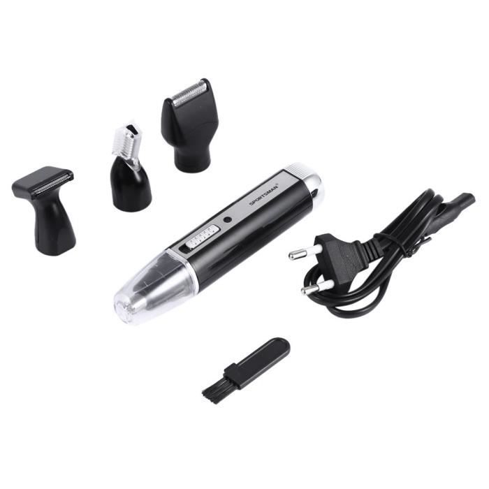 Electrique tondeuse oreille nez coupe-cheveux visage soins barbe rasoir multifonctionnelle hommes EU Plug 220V --DQ FRANCE