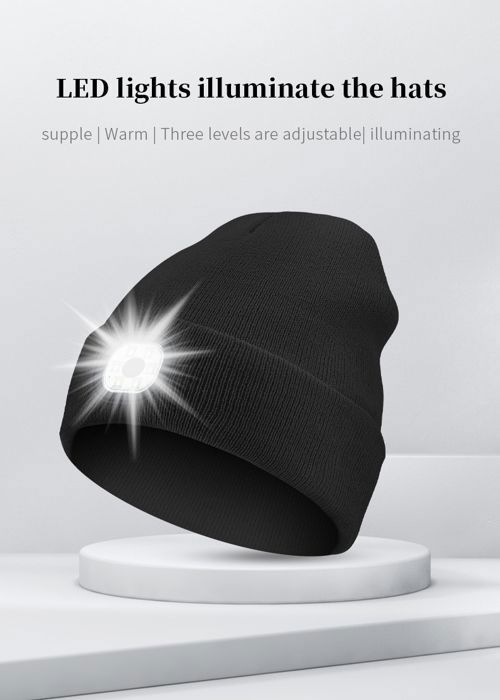 LED Bluetooth Bonnet Lumineux Rechargeable USB Rechargeable Musical Running Chapeau Ultra Lumineux 4 LED Lampe Étanche