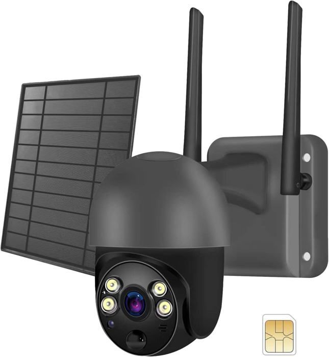 Caméra Surveillance Intérieure Xega XG-10 Sans Fil 4G LTE - Batteries, Carte SIM, 2K IP, Vision Nocturne Couleur