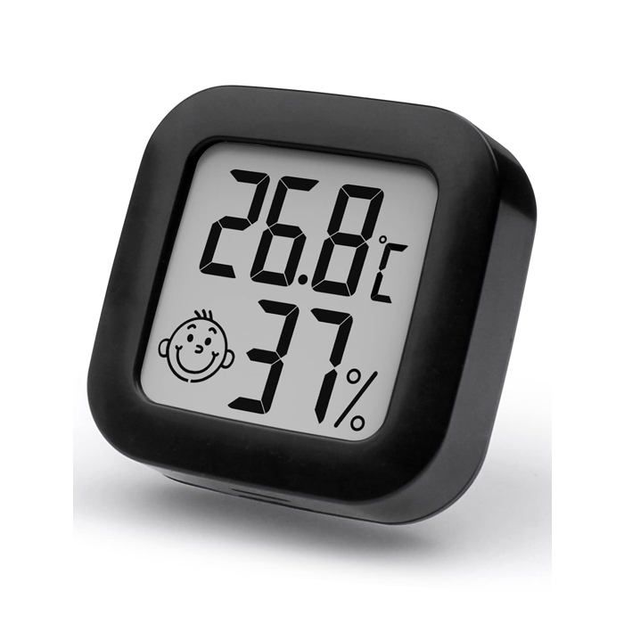 Meilleurs prix pour Mini Thermomètre Hygromètre Digital Intérieur Noir - Précision ±1°C 10–99% RH CR2032