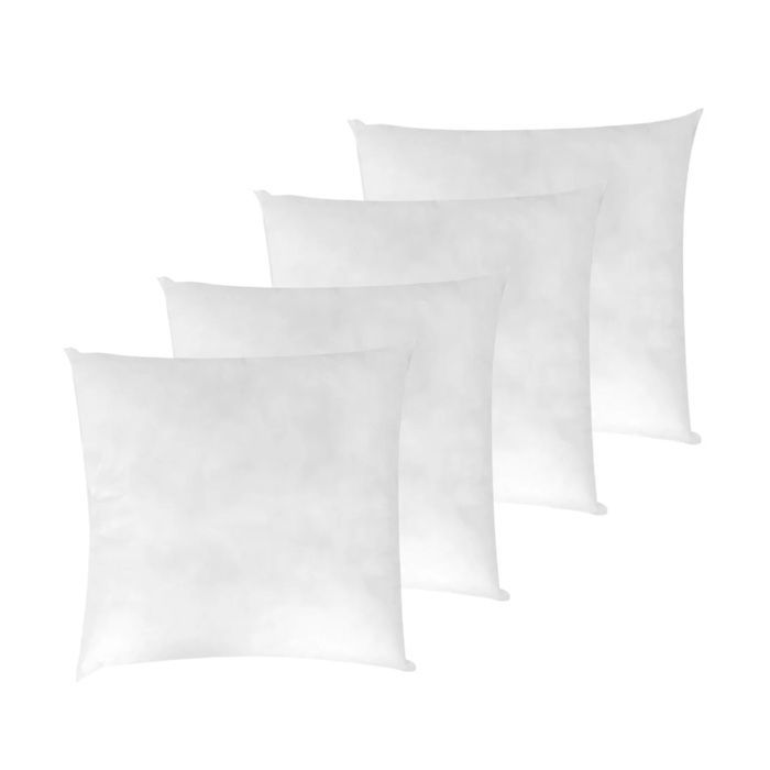 LNT - Lot de 4 Coussins de Garnissage 60 x 60 cm Ultra Gonflant Coussin Canape Coussin à Recouvrir Rembourrage Coussins (Blanc)