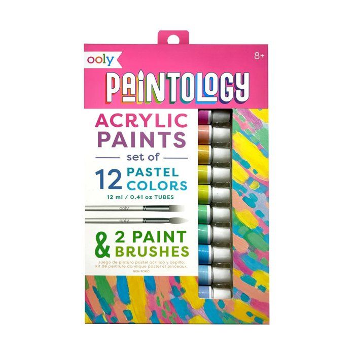Mona Lisa Lot De 12 Peintures Acryliques 110 Ml Pour Enfants Couleurs