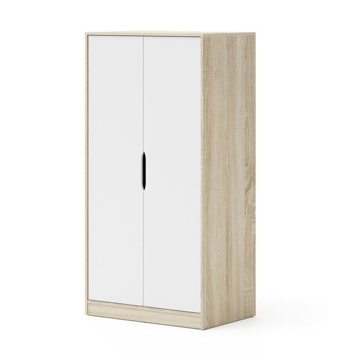 Armoire Samoa-Fuji 90 cm de Homlando chêne Cremona/blanc mat