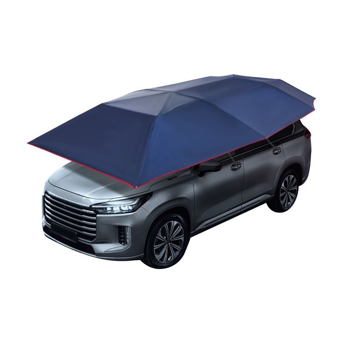 Pare-Soleil pour Voiture 4.2m Bleu Marine - Tente Semi-Automatique Pliante - Protection Solaire Pare-Soleil Voiture - PARE-SOLEIL