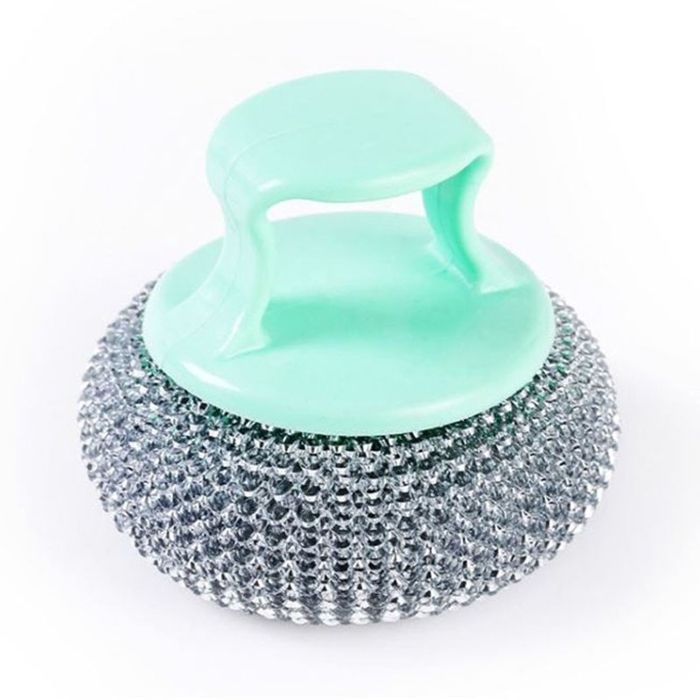 MLBQ nettoyant réutilisable brosse poêle boule amovible anti-rouille Ø5cm