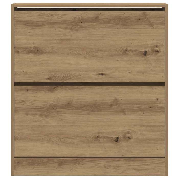 Elégant Meuble à chaussures Marron - Armoire à chaussures avec stockage Chêne fumé 80x21x87.5cm PRO8108095069071