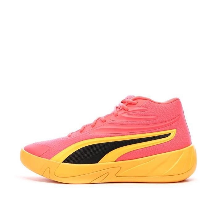 Chaussures de Basketball Roses/Oranges Homme Puma Court Pro