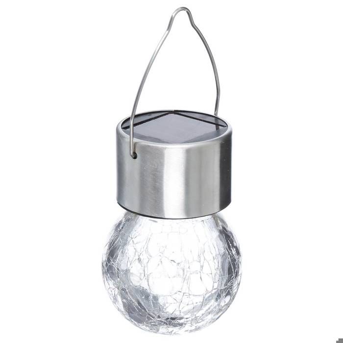 Suspension Marty verre argent D6cm