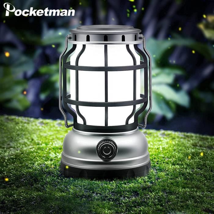 Eaxus® LED Dynamo Camping Lantern - Lampe de secours étanche, argent Eaxus® LED Dynamo Camping Lantern - Lampe de secours étanche, argent