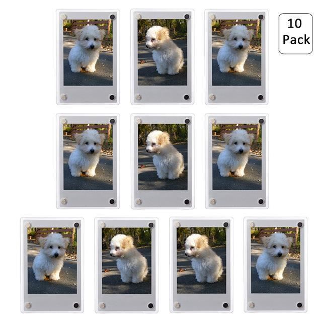Paquet de 10-Cadre Photo Magnétique à 2 Faces pour Fujifilm Instax Mini ...