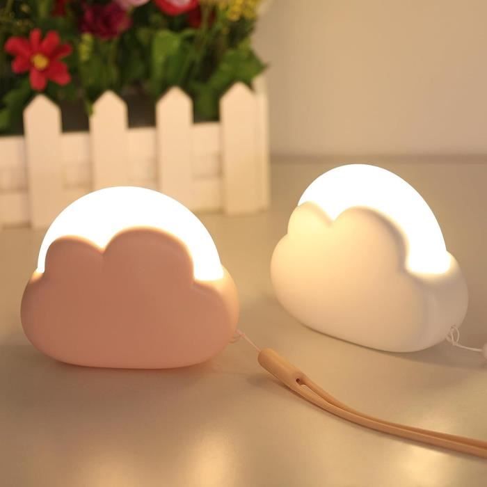 Veilleuse Bébé Éléphant Rechargeable - 3 Luminosités, Minuterie 30 Min - Silicone Doux, Port USB-C